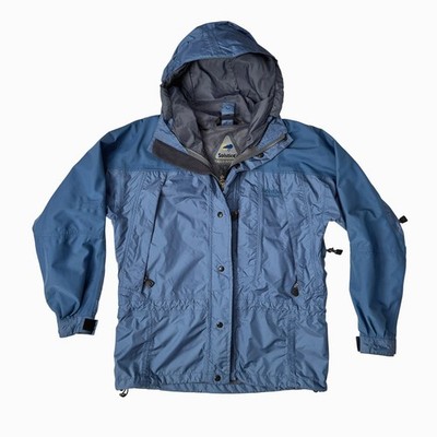 Solstice Microshed Jacket Women Blue Hooded Waterproof Rugged Outerwear Small