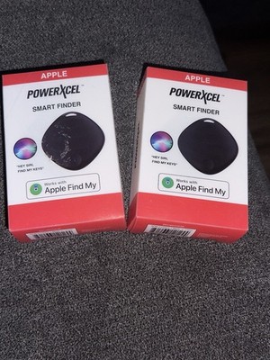 PowerXcel Smart Finder 2-pk (Black) - Apple AirTag Alternative - NEW 