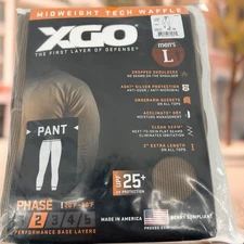 XGO L LARGE Mid-weight Tech Waffle Phase 2 Thermal Mens Pants