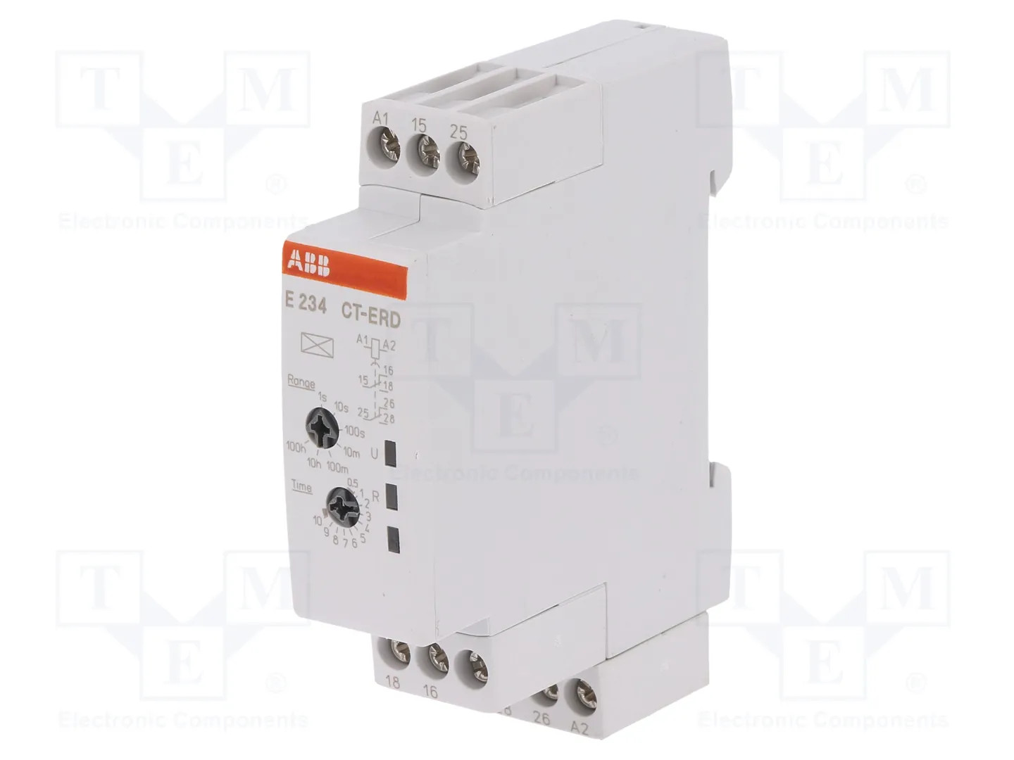Automation module: timer; 0,05s÷100h; DPDT; 250VAC/5A; 24÷48VDC