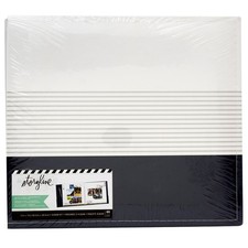 Heidi Swapp Storyline2 Post Bound Album 12"X12"-Navy Stripe