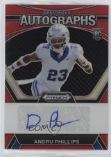 2024 Panini Prizm Draft Picks Red 19/199 Andru Phillips #DPA-APS Auto v9t