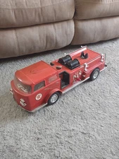 Vintage 1960s Buddy L AMF Wen Mac Corp Texaco Fire Chief Truck (Parts or Repair)