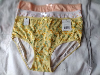 CARRIE AMBER 3 PACK ASSORTED COLORS HIPSTER PANTIES SIZE XL NEW WITH TAGS 
