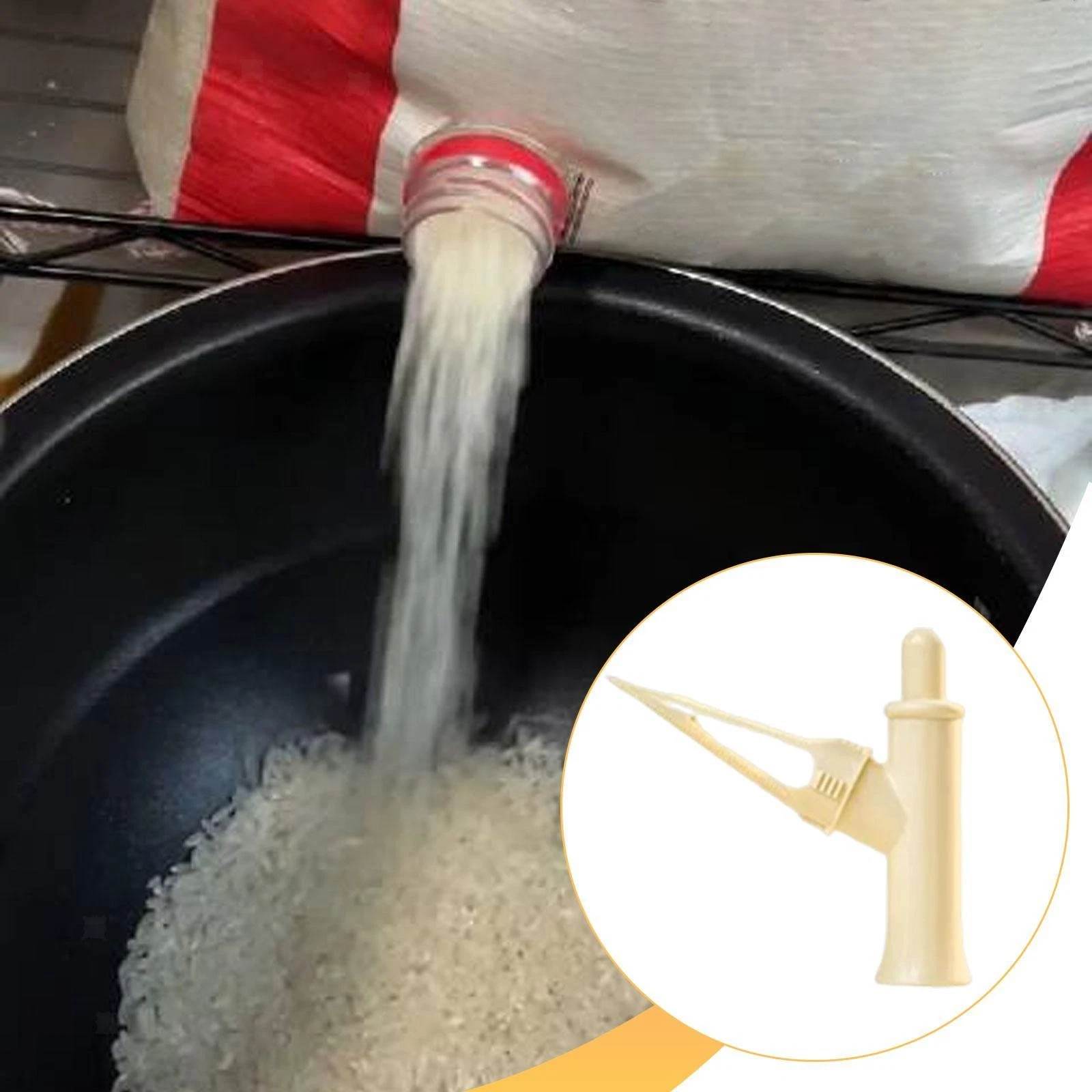 Rice Dispenser High Performance Multifunctional Portable Tool Kitchen Gadget