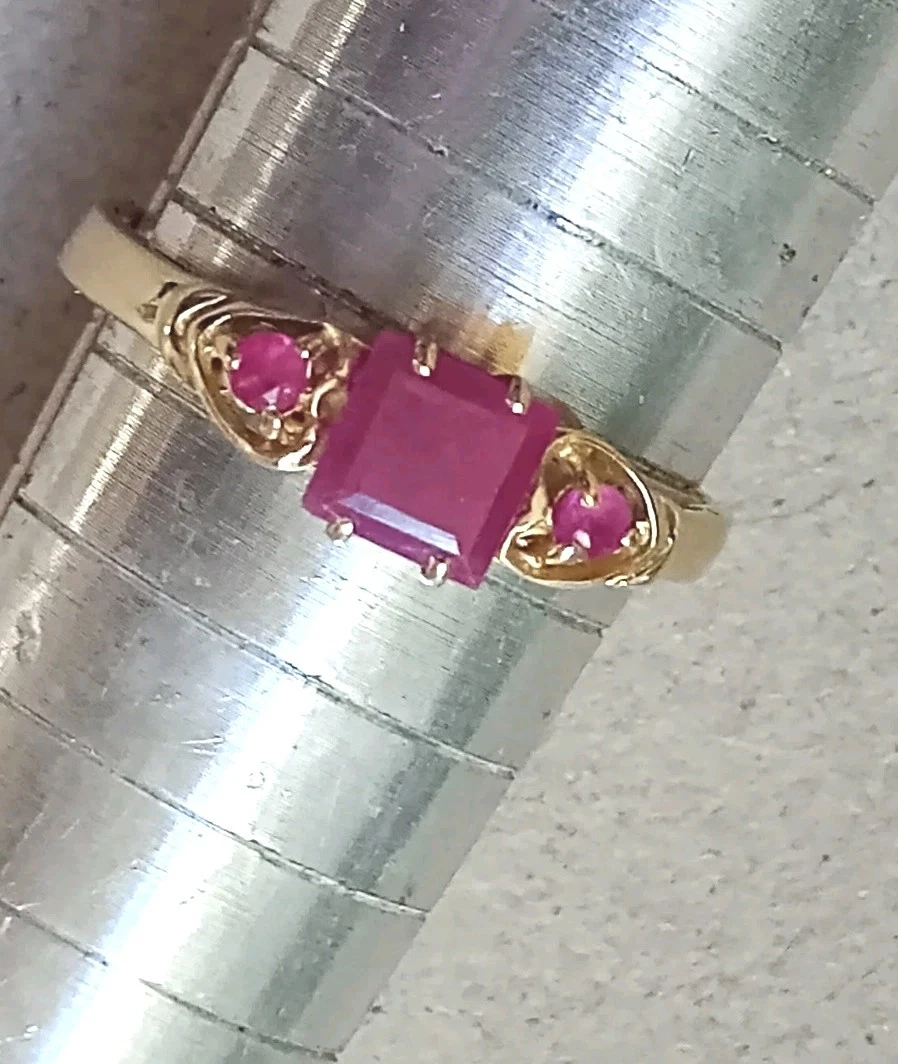 Bague Fantaisie Femme Métal Argenté Strass Pierre Verte Taille 52