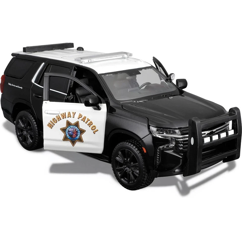 MAISTO 1:26 AUTO DIE CAST CHEVROLET CHEVY TAHOE POLICE HIGHWAY PATROL 32548 - Immagine 3 di 4