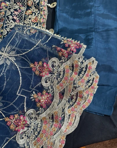 Brand - Zarqun Premium - Beautiful Heavy Emb Long Dress - Medium Size - $120 - Picture 11 of 21