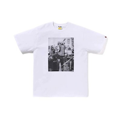A Bathing Ape Shawn Mortensen T-Shirt XXL weiß Baumwolle unbenutzt
