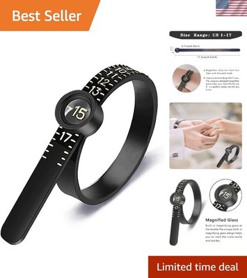 Compact Ring Measurement Tool with Clear Markings - Perfect for All Ages