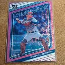 Panini 2022 Donruss Dominators Willson Contreras Pink Fireworks Cubs #D-10