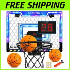 Indoor Basketball Hoop with Electronic Scoreboard