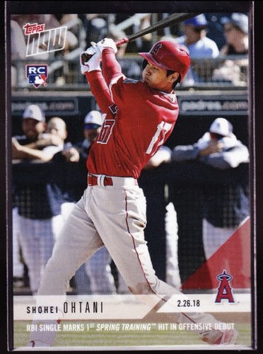 2018 Topps Now Spring Training #ST7 Shohei Ohtani RC /6842 Unopened Factory Card