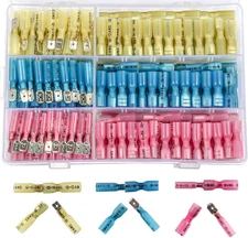 220Pcs Wire Spade Connectors, Heat Shrink Female Male Spade Terminals Electrical