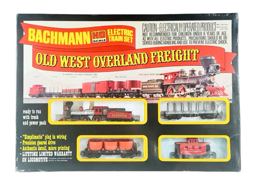 Juego de carga #1861 Bachmann HO 1/87 Pacífico Central Júpiter Old West Overland | Condition: Used