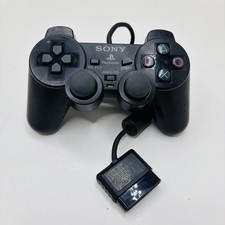 OEM Sony PlayStation 2 Black DualShock 2 PS2 Controller SCPH-10010 - WORKS