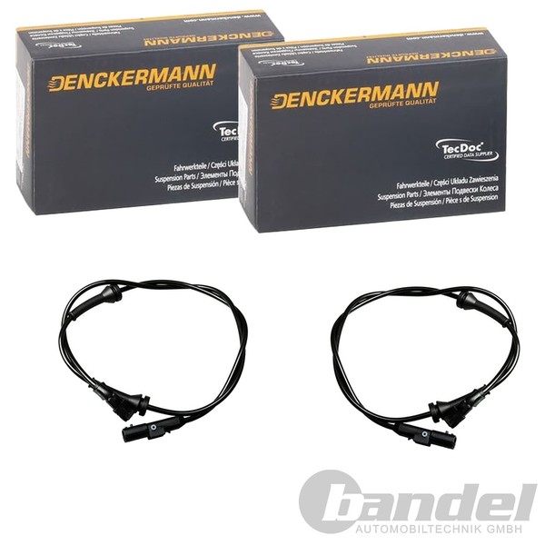 2X Denckermann ABS-SENSOR Raddrehzahl Hinten Passend FÜR Renault Grand Megane-image