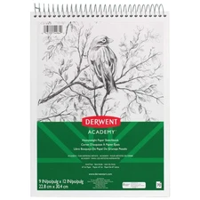 Derwent Academy Sketchbook – Heavyweight Topbound, 70 Sheets, 9"x12"
