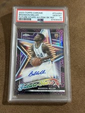 Topps Future Stars Autograph Pink Refractor Brandon Miller /55 PSA 10 🔥🔥