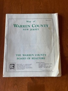 WARREN COUNTY NJ FOLDUP MAP - ALFRED E. PATTON