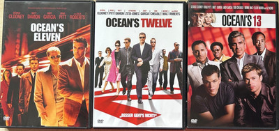 Ocean's Trilogie 3 DVDs Ocean´s 11 2000, Ocean´s 12 2004, Ocean´s 13 2007 gebrau
