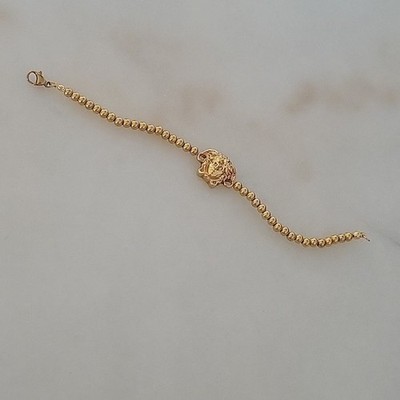 Versace bracelet authentic medusa head in gold PLEASE read description