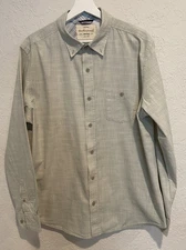 Weatherproof Vintage Men’s Shirt L Long Sleeve Button Front Casual 100% Cotton