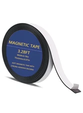 LMJIA Magnetic Tape Strips Roll with Adhesive, Flexible Sticky Magnet Tape Box M