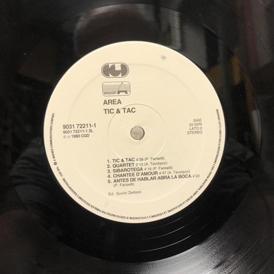 AREA - TIC & TAC LP EX/EX+ 1990 ITALY CGD 9031 72211-1 MIT BARCODE