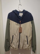 Weatherproof Vintage Men's Windbreaker Jacket Beige, Blue & Olive Green  Size S