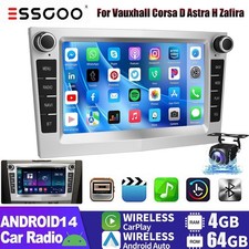 7" Android 14 For Vauxhall Corsa C/D Zafira Car Stereo Radio CarPlay GPS +AHD