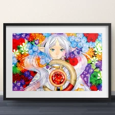 Frieren: Beyond Journey's Illustration - 17x11" Print - Anime funko