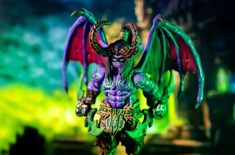 Custom Molded Figurine Accessory - Warcraft Illidan Stormrage - Image 2 of 4