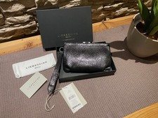LIEBESKIND Pouch Clutch „Patsy“ Black Glitter Handytasche Abendhandtasche LEDER!