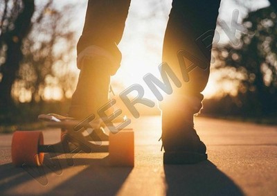 646138 Sport Skateboard Sunset Wall Art Print Poster