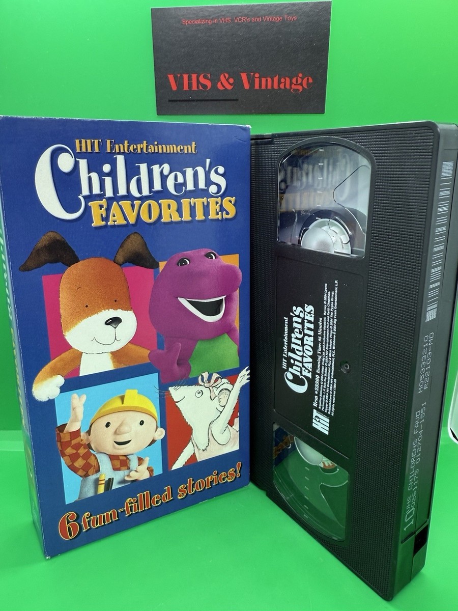 Mega Rare Children's Favorites Vol 1 (VHS, 2004) Barney, Bob The