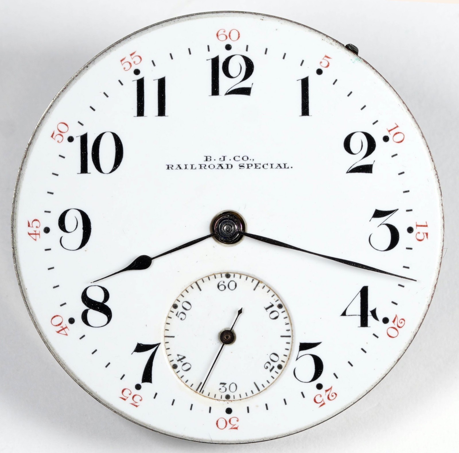 HAMILTON B.J. CO. RAILROAD SPECIAL 17 JEWEL 16S POCKET WATCH MVT