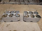 Vintage 1950s Coca-Cola Metal 6 Pack Bottle Carrier, Coke Caddy Aluminum Holder