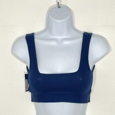 NWT Gap GapBody Women's S Logo Comfort Square-Neck Bralette GPW01052 Blue