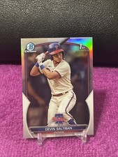 2023 Bowman Chrome Draft Devin Saltiban Refractor BDC-2 Phillies 1st Bowman