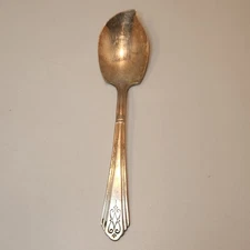 Vintage Festive Silverplate JELLY SPOON Silverware 6.25in teaspoon