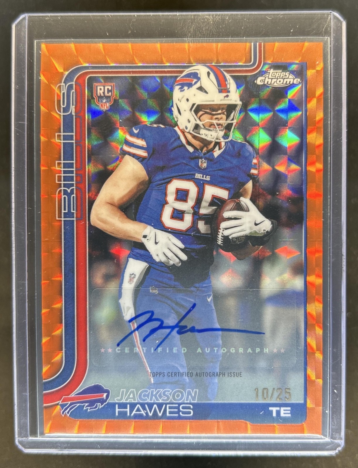 Jackson Hawes Topps Chrome Sapphire Edition Rookie Autographs #RAJH Orange