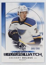 2024-25 SP Authentic Future Watch Limited Blue 380/399 Zachary Bolduc #105 0nr3