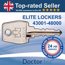 Replacement Keys for EUROLOCKS 43001 to 47000 for ELITE Lockers & Securikey Unit