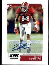 2019 Score #377 Deionte Thompson Rookies Signatures