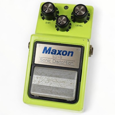 VINTAGE 80s] Maxon SD-9 Sonic Distortion White Label Guitar Pedal