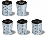 5 Rolls 4.33" x 1476' Premium Enhanced Wax Thermal Transfer Ribbon, 110mm x 4...