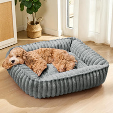 Calming Dog Bed Medium Size Dogs 32''X24'', Rectangle Orthopedic Soft Pet Sofa B