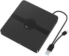 Unità Ottica Portatile DVD Esterna USB 3.0 Type-C, Lettore CD/DVD, Maste