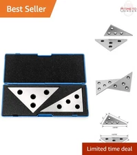 Solid Angle Plate Set 2 Pcs Triangles 30-60-90 & 45-45-90 Degree Machinist Tool